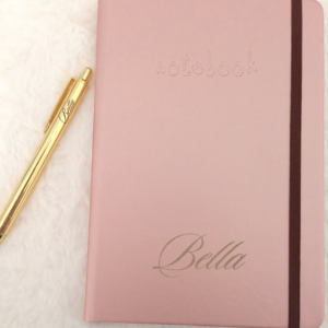 Personalized engraved A5 notebook and pen set